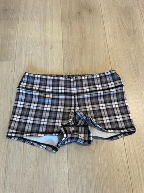 Fleo Shorts Black & White Plaid - medium